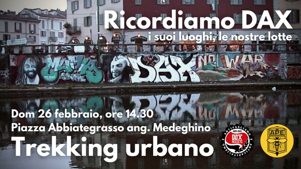 26.02 | Trekking urbano “Ricordiamo DAX”