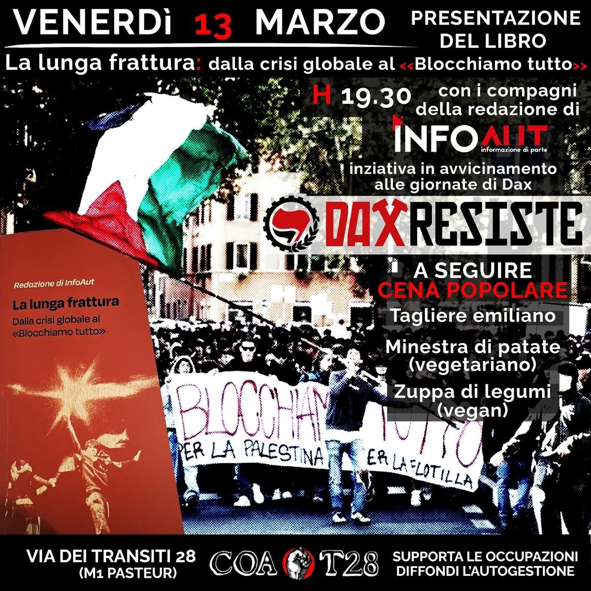 Cena e presentazione de La lunga frattura